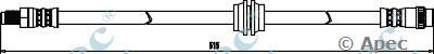 APEC BRAKING hos3766 -  Тормозной шланг
